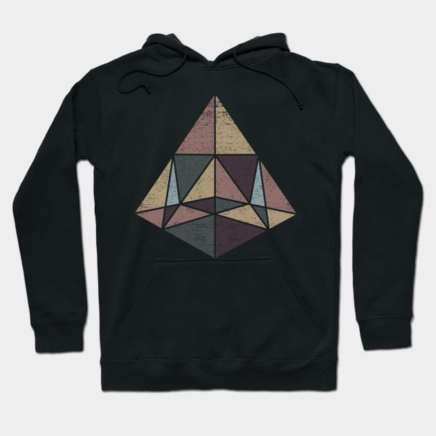 Abstract Geometry with Earth Tones Hoodie by ddtk